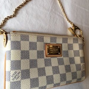 Louis Vuitton Damier azur pochette.